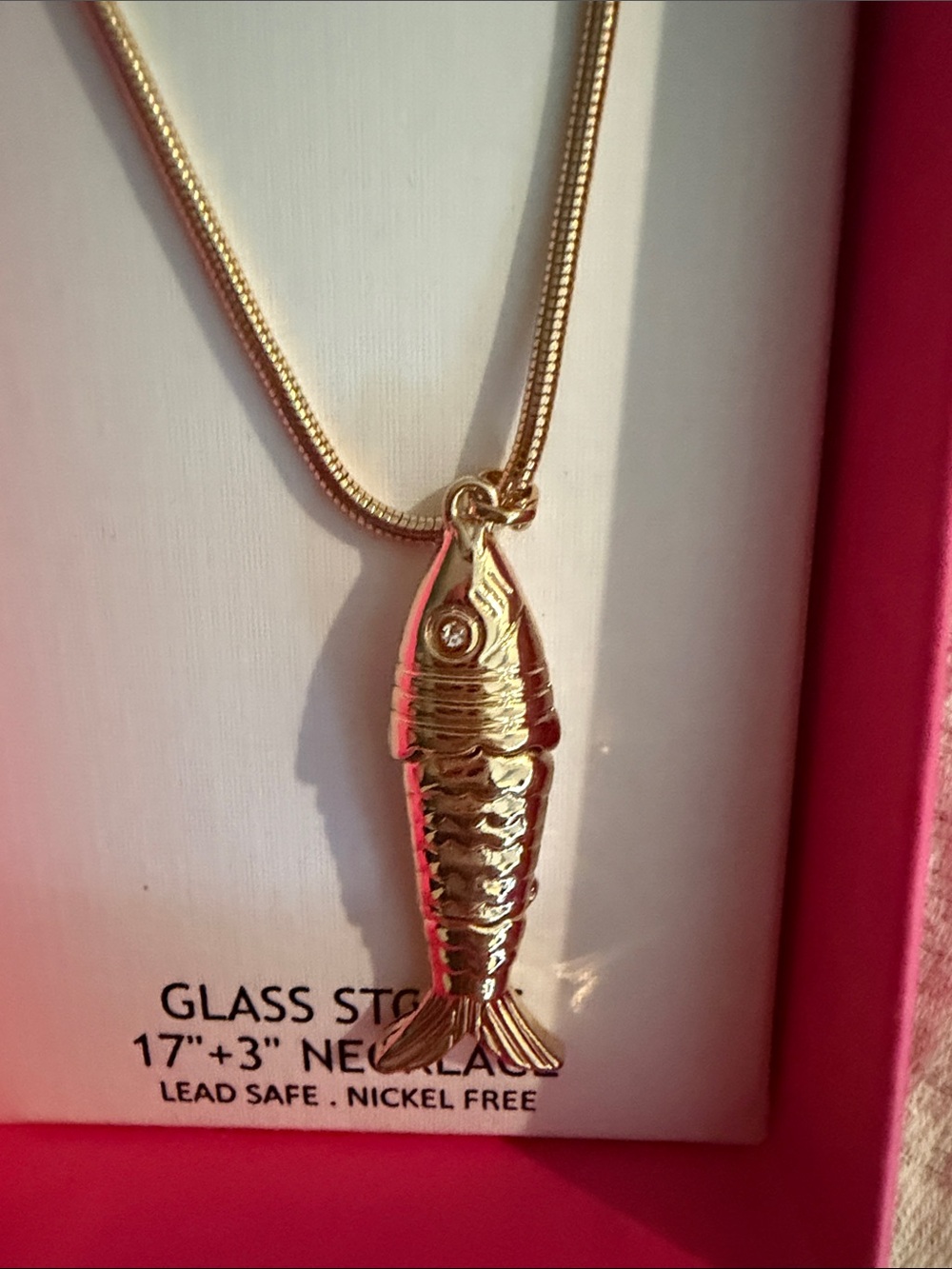 House of Harlow 1960 Gold Fish Charm Necklace - Picture 3 of 4